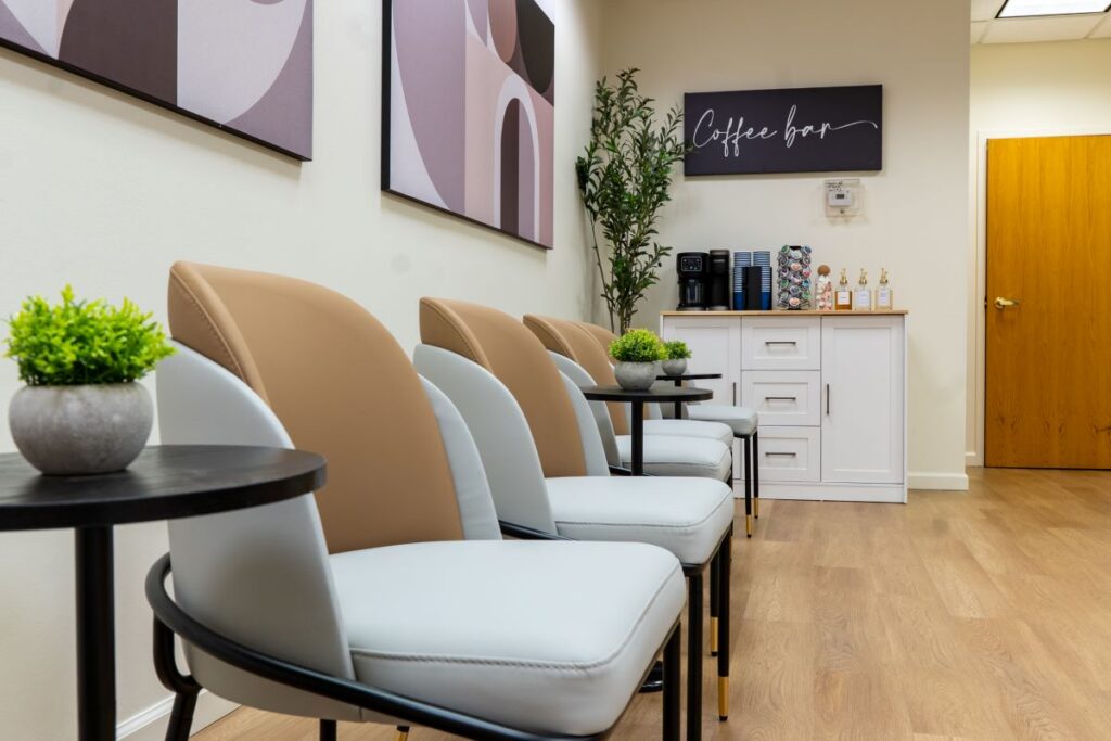 Comfortable waiting room seating