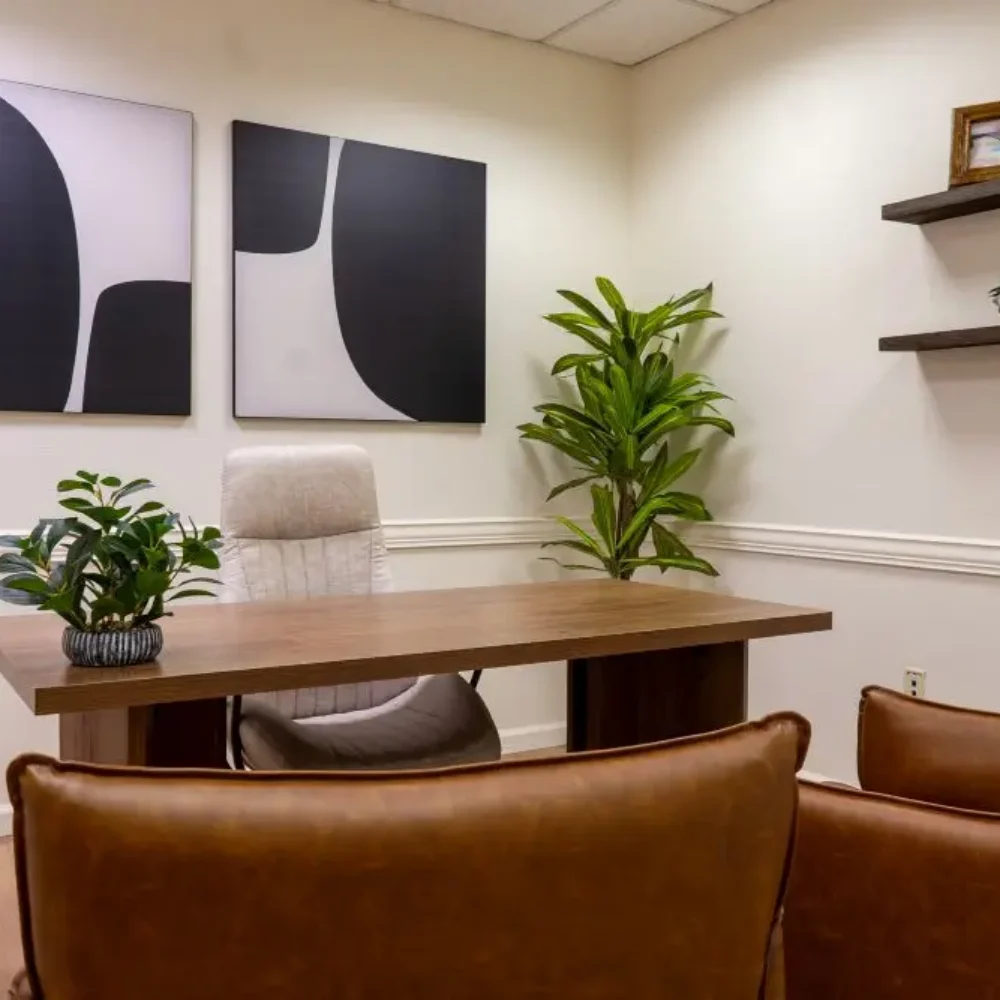 A desk for meetings at Nirvana