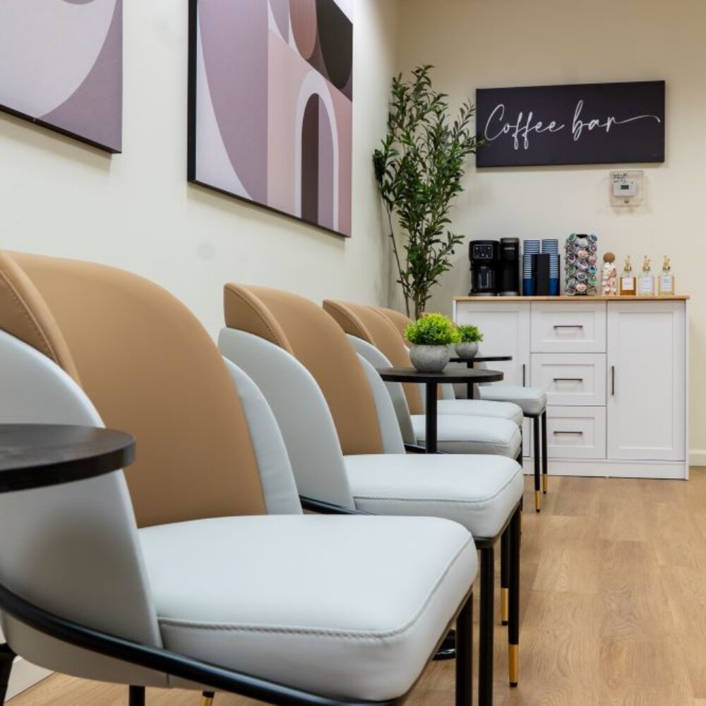 Comfortable waiting room seating
